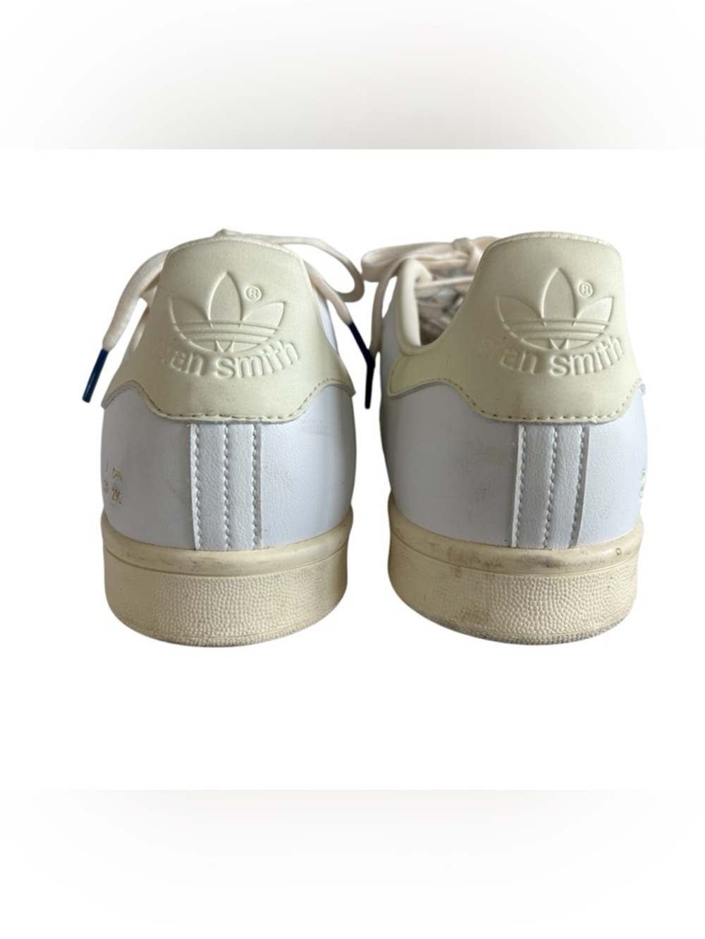 Adidas Originals Men's White Leather Blue Bird Stan Smith Classic Shoe US 12 - Picture 5 of 8